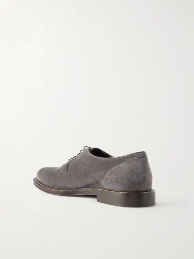 Brunello Cucinelli Suede Derby Shoes - Men | Thumbnail 4 Brunello Cucinelli Suede Derby Shoes - Men | Thumbnail 4