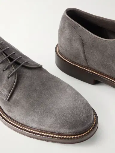 Brunello Cucinelli Suede Derby Shoes - Men | Thumbnail 5 Brunello Cucinelli Suede Derby Shoes - Men | Thumbnail 5
