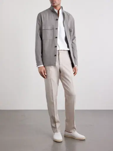 Zegna Straight-Leg Linen Trousers - Men | Thumbnail 2 Zegna Straight-Leg Linen Trousers - Men | Thumbnail 2