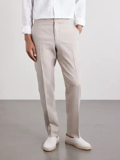 Zegna Straight-Leg Linen Trousers - Men | Thumbnail 3 Zegna Straight-Leg Linen Trousers - Men | Thumbnail 3