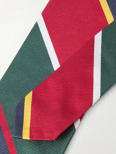 Beams Plus 7cm Striped Silk-Twill Tie - Men | Thumbnail 4
