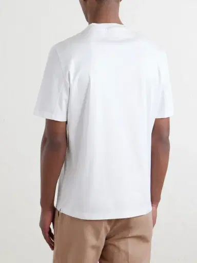 Brunello Cucinelli Piped Cotton-Jersey T-Shirt - Men | Thumbnail 4 Brunello Cucinelli Piped Cotton-Jersey T-Shirt - Men | Thumbnail 4