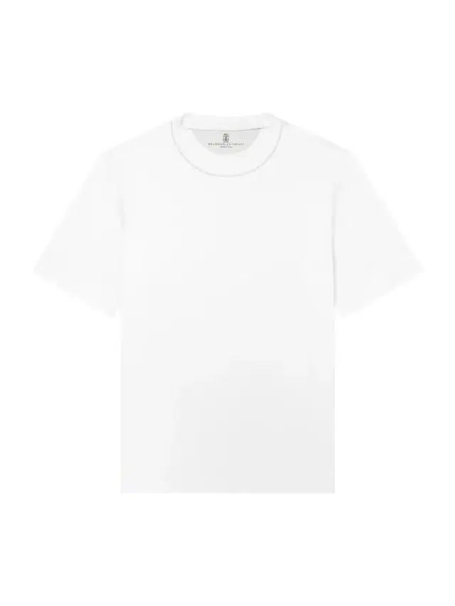 Brunello Cucinelli Piped Cotton-Jersey T-Shirt - Men
