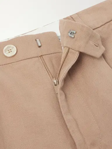 Brunello Cucinelli Straight-Leg Pleated Cotton and Linen-Blend Trousers - Men | Thumbnail 6 Brunello Cucinelli Straight-Leg Pleated Cotton and Linen-Blend Trousers - Men | Thumbnail 6