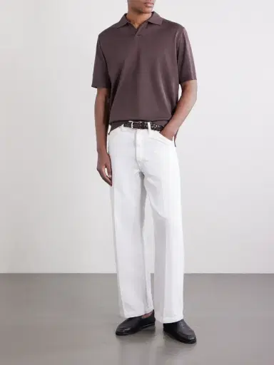 HERNO Open-Collar Cotton Polo Shirt - Men | Thumbnail 2 HERNO Open-Collar Cotton Polo Shirt - Men | Thumbnail 2
