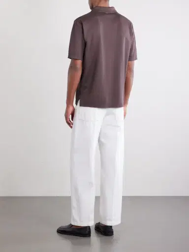 HERNO Open-Collar Cotton Polo Shirt - Men | Thumbnail 4 HERNO Open-Collar Cotton Polo Shirt - Men | Thumbnail 4