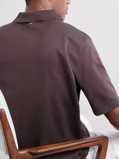 HERNO Open-Collar Cotton Polo Shirt - Men | Thumbnail 5 HERNO Open-Collar Cotton Polo Shirt - Men | Thumbnail 5