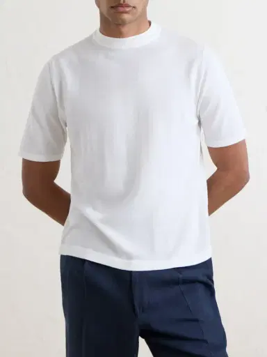 De Petrillo Knitted Cotton T-Shirt - Men | Thumbnail 3