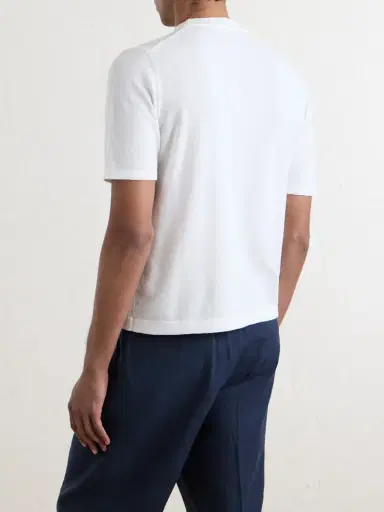 De Petrillo Knitted Cotton T-Shirt - Men | Thumbnail 4