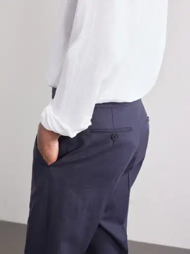 Zegna Straight-Leg Linen-Twill Trousers - Men | Thumbnail 5 Zegna Straight-Leg Linen-Twill Trousers - Men | Thumbnail 5