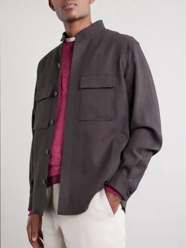 Zegna Linen Jacket - Men | Thumbnail 5 Zegna Linen Jacket - Men | Thumbnail 5
