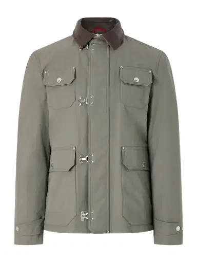 Brunello Cucinelli Fireman Leather-Trimmed Cotton-Blend Jacket - Men | Thumbnail 1