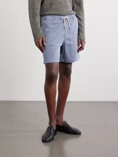 NN07 Gregor Straight-Leg TENCEL™ Lyocell and LENZING™ ECOVERO™-Blend Twill Drawstring Shorts - Men | Thumbnail 3 NN07 Gregor Straight-Leg TENCEL™ Lyocell and LENZING™ ECOVERO™-Blend Twill Drawstring Shorts - Men | Thumbnail 3