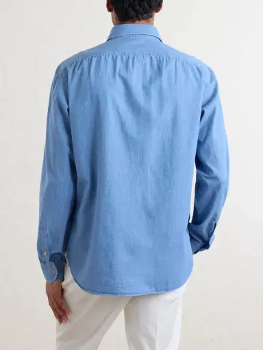 De Petrillo Cotton-Chambray Shirt - Men | Thumbnail 4