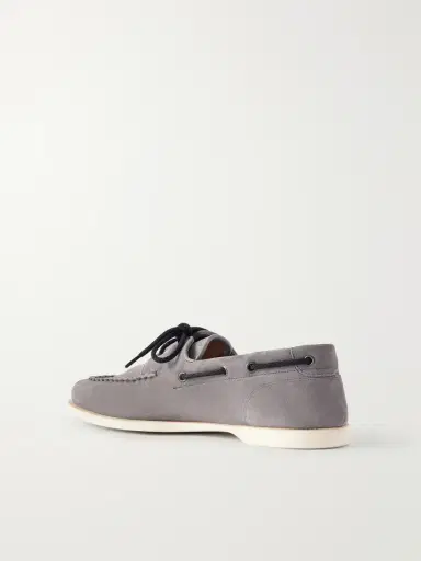 John Lobb Foil Suede Boat Shoes - Men | Thumbnail 4 John Lobb Foil Suede Boat Shoes - Men | Thumbnail 4