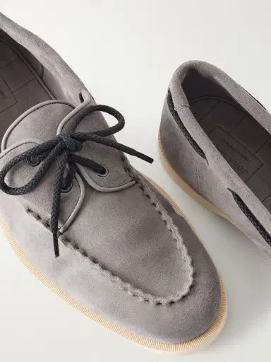 John Lobb Foil Suede Boat Shoes - Men | Thumbnail 5 John Lobb Foil Suede Boat Shoes - Men | Thumbnail 5