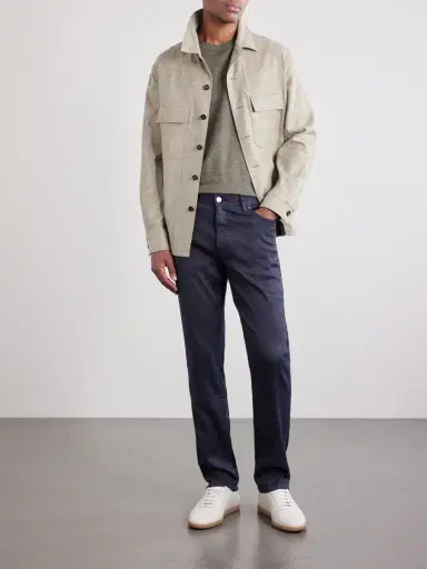 Zegna Oasi Knitted Linen T-Shirt - Men | Thumbnail 2