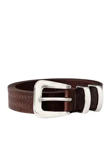 Brunello Cucinelli 2cm Croc-Effect Leather Belt - Men | Thumbnail 1