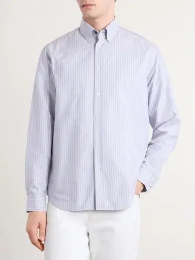 Paul Smith Button-Down Collar Striped Cotton-Poplin Shirt - Men | Thumbnail 3 Paul Smith Button-Down Collar Striped Cotton-Poplin Shirt - Men | Thumbnail 3