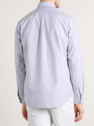 Paul Smith Button-Down Collar Striped Cotton-Poplin Shirt - Men | Thumbnail 4 Paul Smith Button-Down Collar Striped Cotton-Poplin Shirt - Men | Thumbnail 4