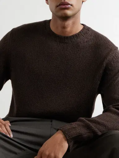 Saman Amel Gio Silk Sweater - Men | Thumbnail 5