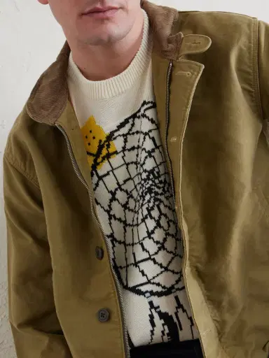 KAPITAL Peckish Dream Catcher Intarsia Cotton-Blend Sweater - Men | Thumbnail 5 KAPITAL Peckish Dream Catcher Intarsia Cotton-Blend Sweater - Men | Thumbnail 5
