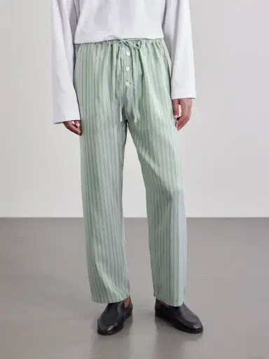 BODE ylvan traight-Leg triped ilk-atin Trousers - Men | Thumbnail 3 BODE ylvan traight-Leg triped ilk-atin Trousers - Men | Thumbnail 3