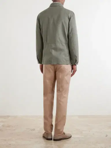 Brunello Cucinelli Cotton and Linen-Blend Jacket - Men | Thumbnail 4 Brunello Cucinelli Cotton and Linen-Blend Jacket - Men | Thumbnail 4