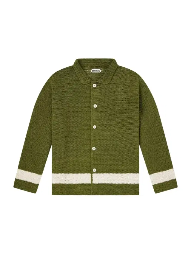 Marsh Striped Crocheted Cotton Shirt - Men