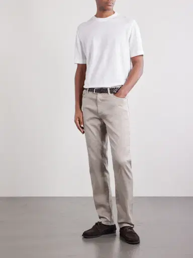 Zegna Oasi Knitted Linen T-Shirt - Men | Thumbnail 2