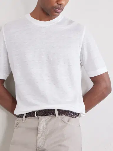 Zegna Oasi Knitted Linen T-Shirt - Men | Thumbnail 5