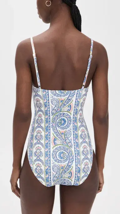 Hill House Home The Giana One Piece Corsica Paisley Blue XL | Thumbnail 3