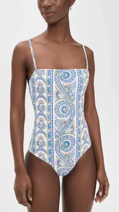 Hill House Home The Giana One Piece Corsica Paisley Blue XL | Thumbnail 5
