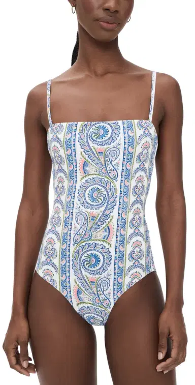 Hill House Home The Giana One Piece Corsica Paisley Blue XL | Thumbnail 1
