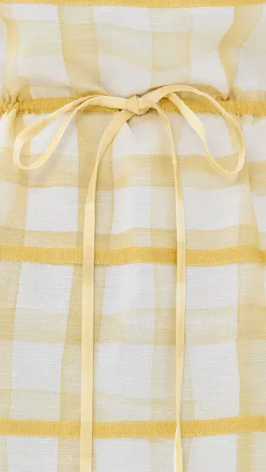 Rosie Assoulin Ribbon Caftan Dress Yellow S | Thumbnail 6