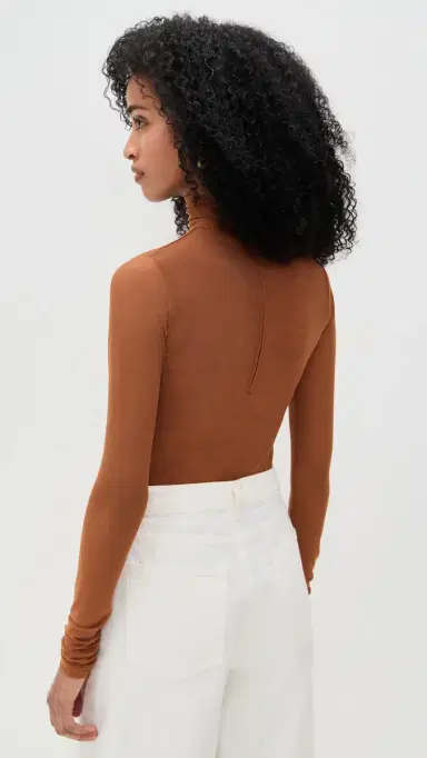 Andrea Iyamah Salle esh Thong Bodysuit Camel | Thumbnail 3 Andrea Iyamah Salle esh Thong Bodysuit Camel | Thumbnail 3