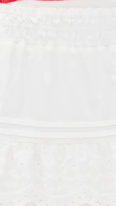 Rowing Blazers Eyelet Tiered kirt White | Thumbnail 6 Rowing Blazers Eyelet Tiered kirt White | Thumbnail 6