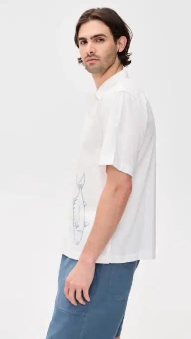 Service Works Mackerel Shirt Off-White | Thumbnail 4 Service Works Mackerel Shirt Off-White | Thumbnail 4