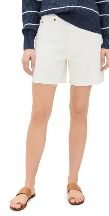 SLVRLAKE Sienna Cut Off Shorts White | Thumbnail 1