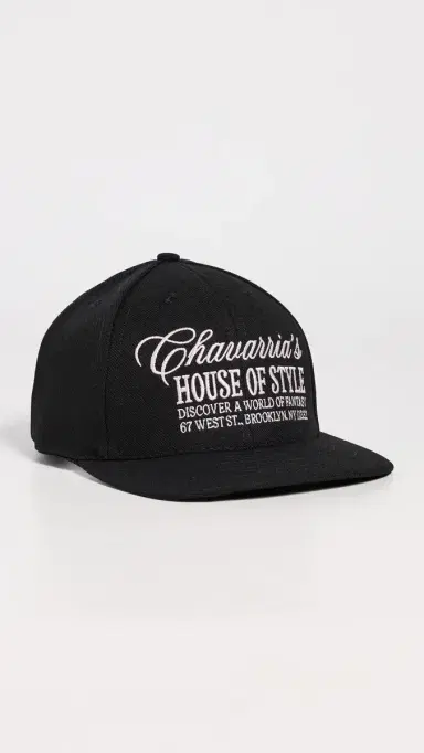 Willy Chavarria Chavarria House of Style Cap Black One Size | Thumbnail 2 Willy Chavarria Chavarria House of Style Cap Black One Size | Thumbnail 2