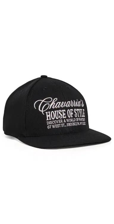 Willy Chavarria Chavarria House of Style Cap Black One Size | Thumbnail 1 Willy Chavarria Chavarria House of Style Cap Black One Size | Thumbnail 1