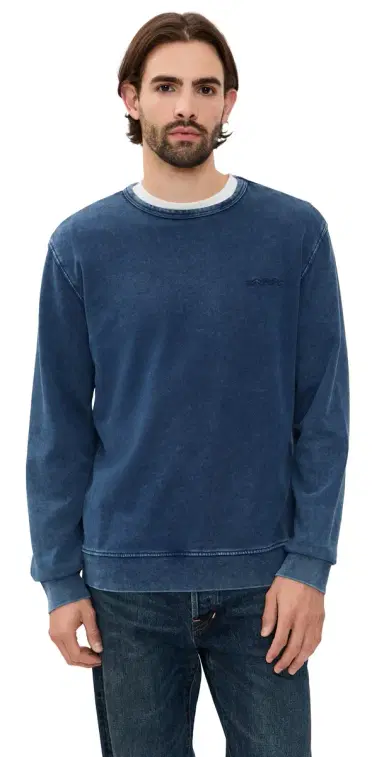 Fair Harbor The Saltaire Crew Neck Sweatshirt Navy | Thumbnail 1