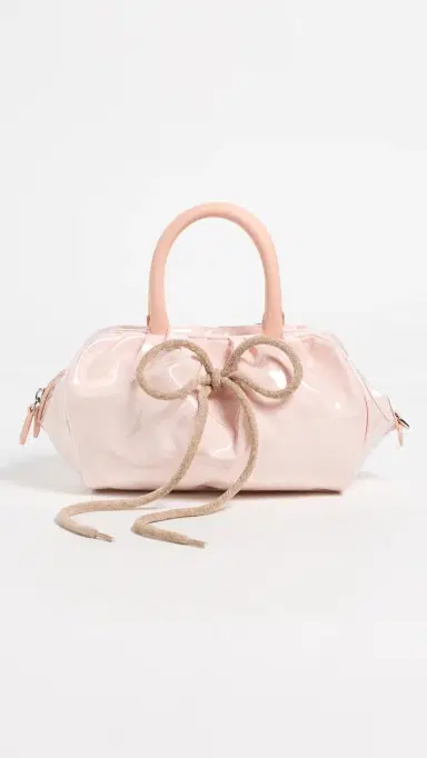Simone Rocha Mini Gathered Top Handle Bag Clear/Taupe One Size | Thumbnail 2