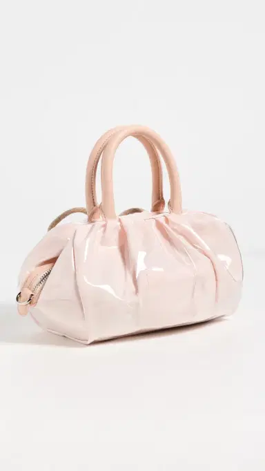 Simone Rocha Mini Gathered Top Handle Bag Clear/Taupe One Size | Thumbnail 4