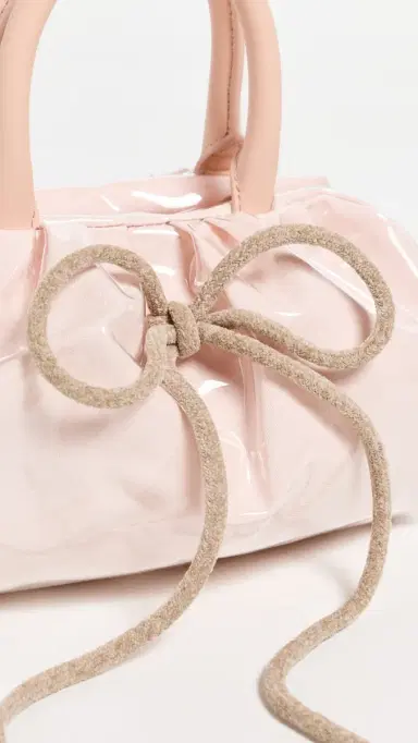Simone Rocha Mini Gathered Top Handle Bag Clear/Taupe One Size | Thumbnail 5