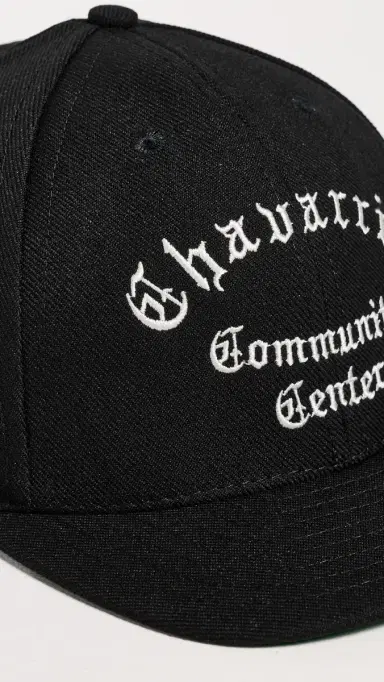 Willy Chavarria Chavarria Community Center Cap Black One Size | Thumbnail 4 Willy Chavarria Chavarria Community Center Cap Black One Size | Thumbnail 4