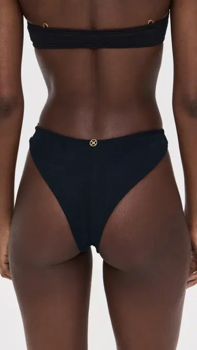 ViX Paula Hermanny Nell Cheeky Bikini Bottoms Black | Thumbnail 3