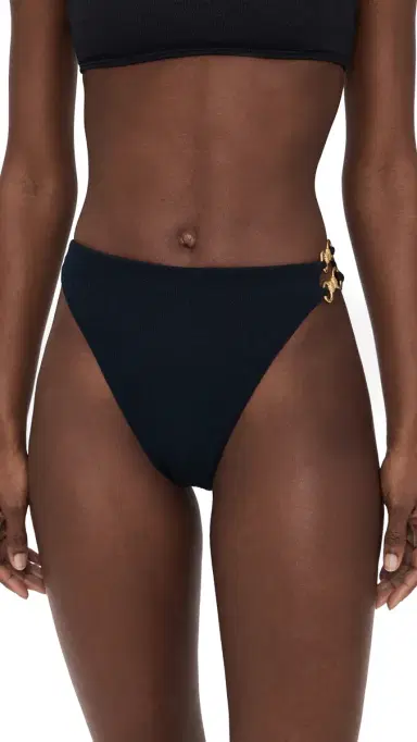 ViX Paula Hermanny Nell Cheeky Bikini Bottoms Black | Thumbnail 6