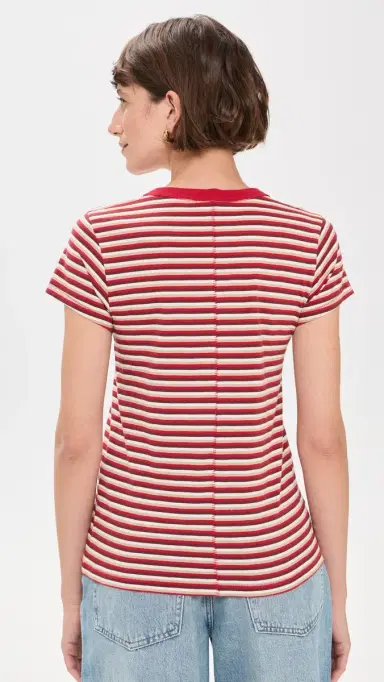 rag & bone The Slub Striped Tee Rdbgm | Thumbnail 3