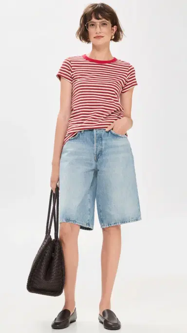 rag & bone The Slub Striped Tee Rdbgm | Thumbnail 5